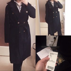 SOLD ON DEPOP Mango HANDMADE Double-Breasted Coat